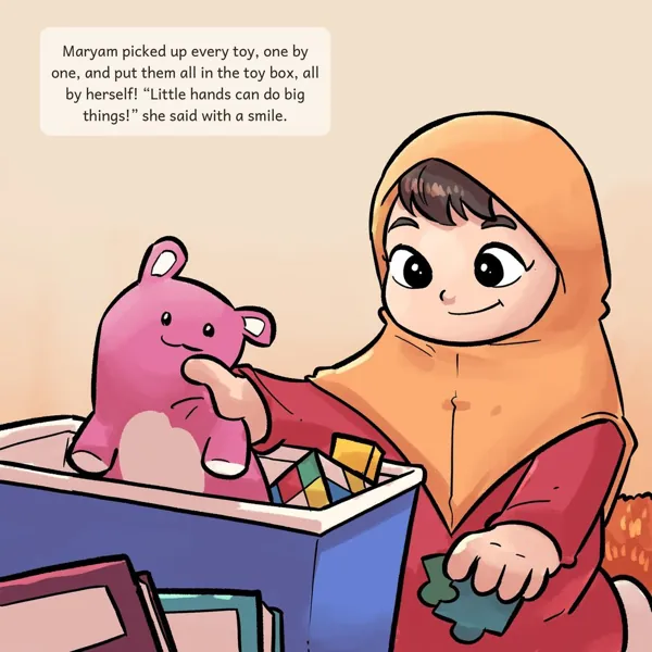 A page from Maryam is Kind to Her Parents